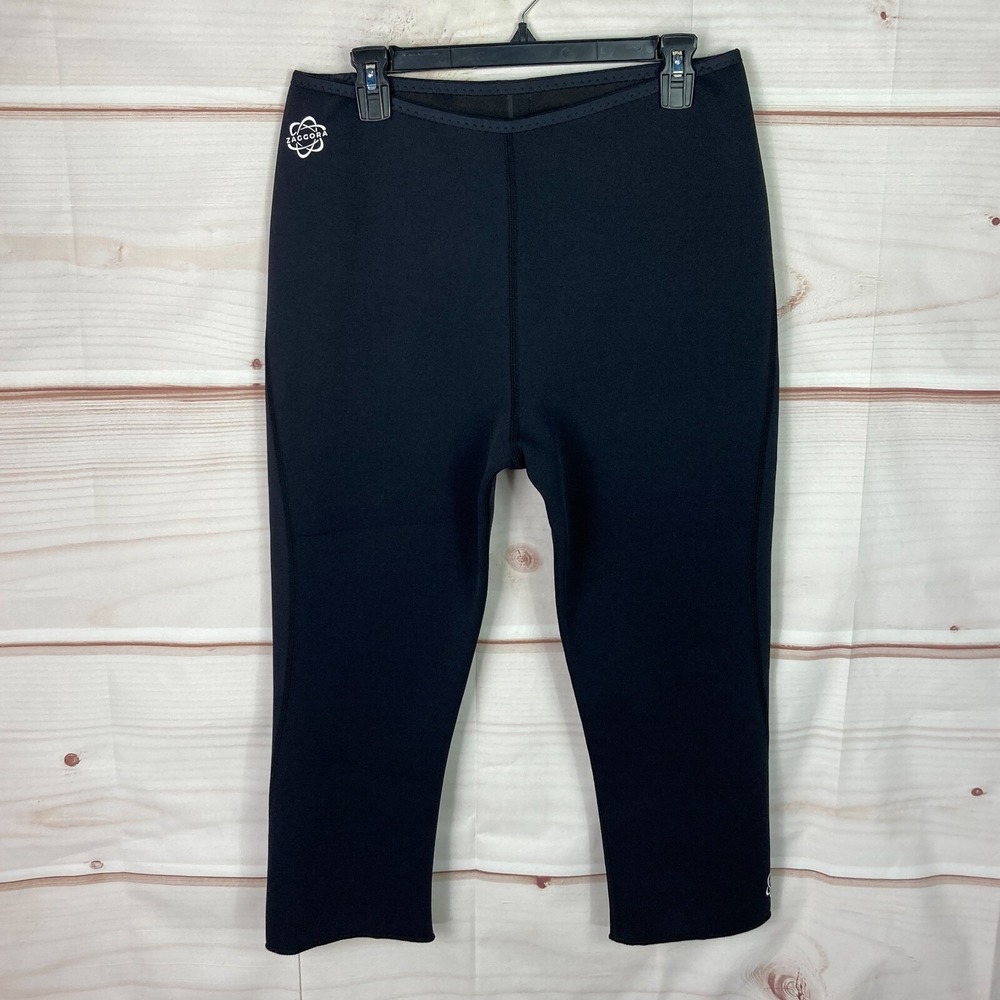 Zaggora‎ Pants Womens XL Black Capri Neoprene Thermo Fit High Rise Hot Solid